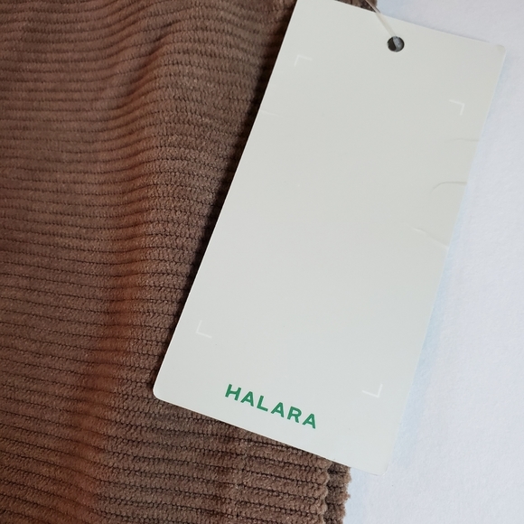 NWOT HALARA Brown Corduroy Skort Sz M - Picture 2 of 9